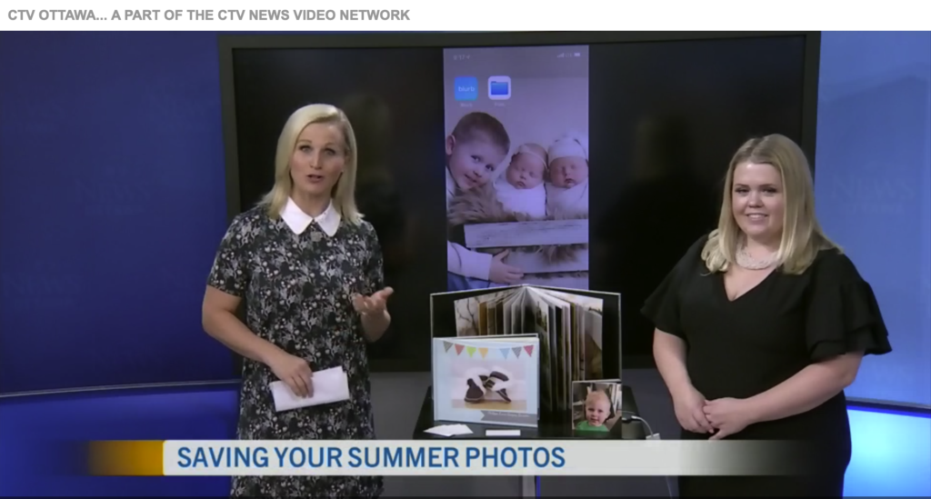 Bethany Barrette and Annette Goerner from CTV Morning Live TV Segment albums and printing photos live tv