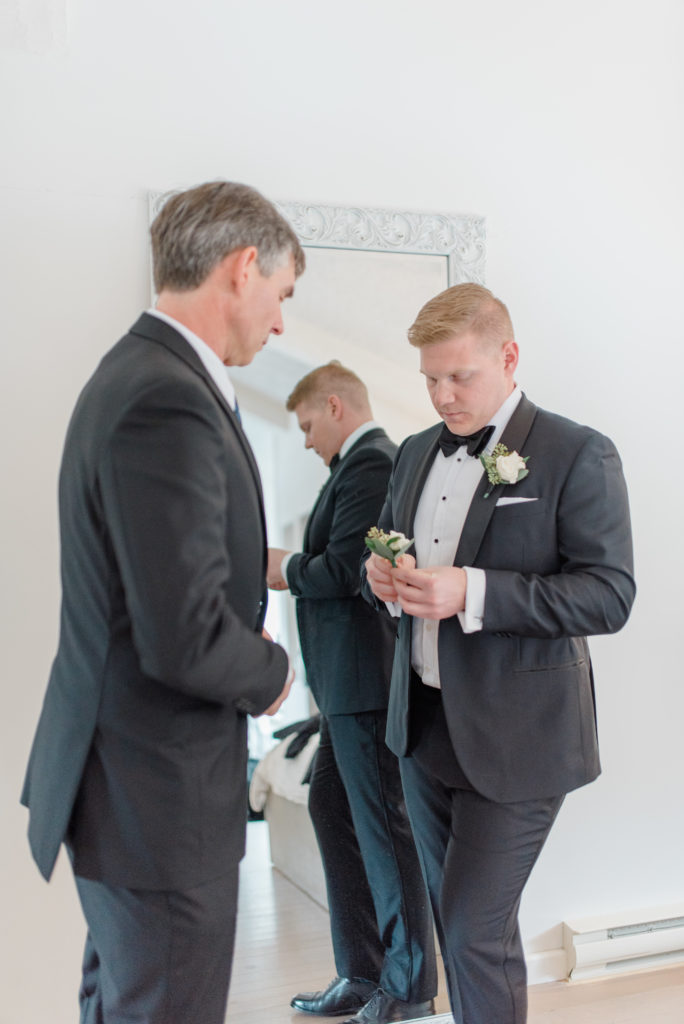 Father of the Bride - Getting the final touches. 
Getting Ready with the Guys before your Wedding Must haves. 