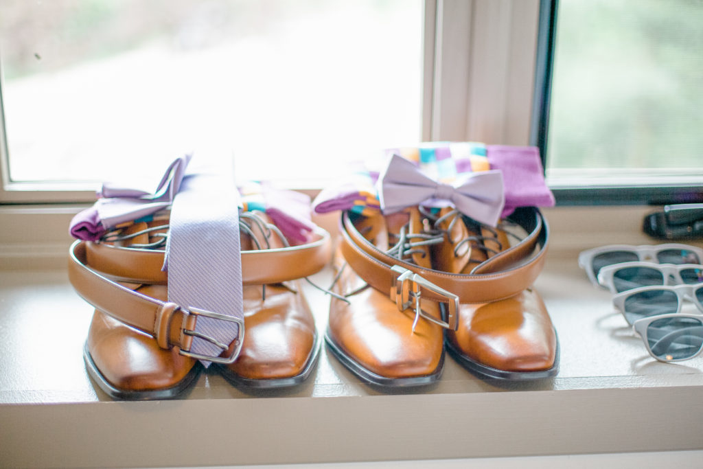 Groomsmen Shoes and Details Lined up for Detail Photos for the Bride and Groom to tell the story after. 