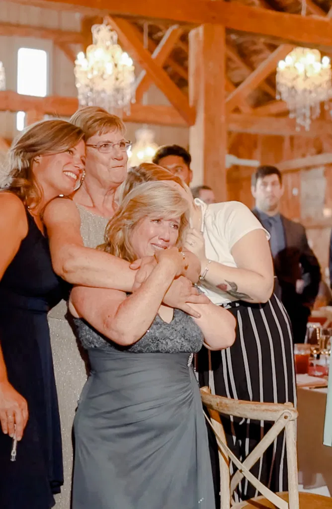 Mother of the Groom & Mother of the Bride- Emotional during Son and Daughter's First Dance - First Dance -Evermore Wedding and Events, Almonte - Bright, Modern, and Fun Wedding Photography. Grey Loft Studio . Wedding Photographer Ottawa. 