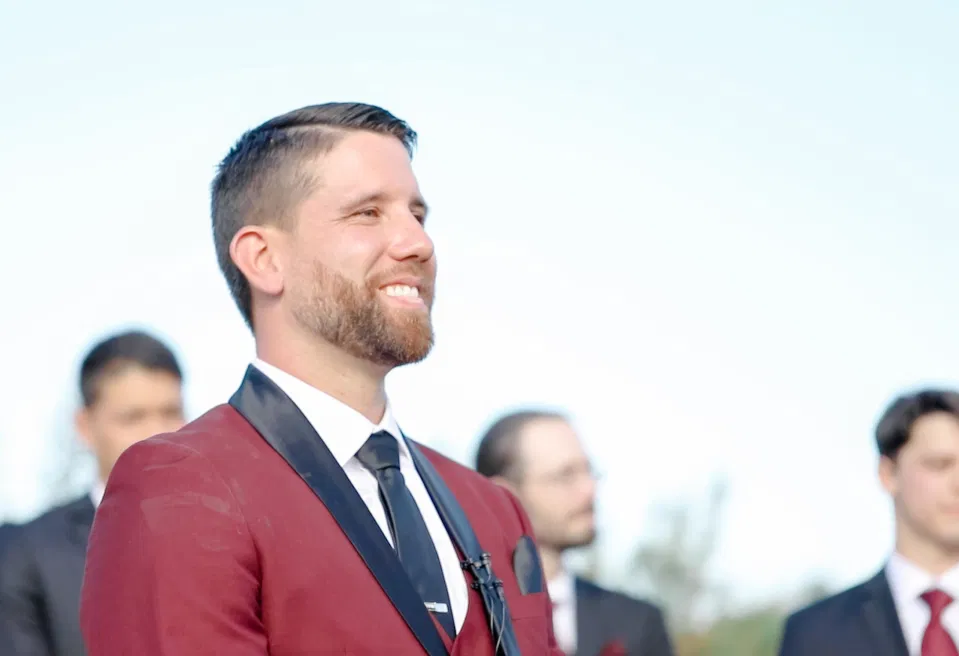 Grooms Reaction to seeing his Bride Walk down the Aisle (even after a first look) -  Evermore Wedding's and Events - Almonte - Grey Loft Studio