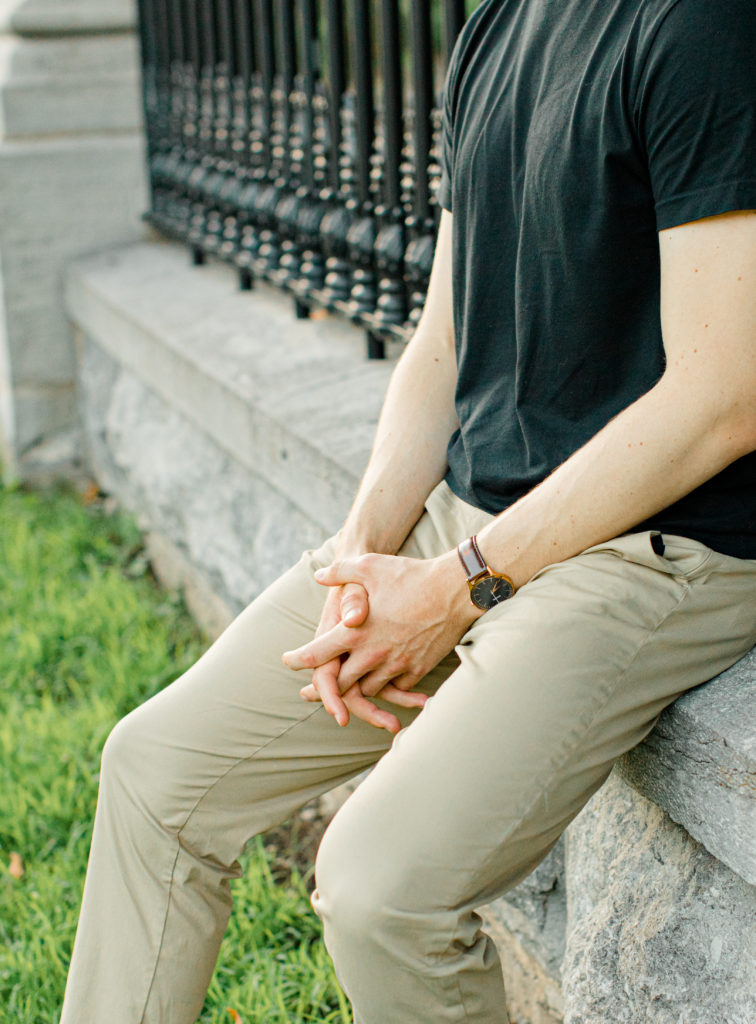 Groom to be -Engagement Photo Must haves - Black polo