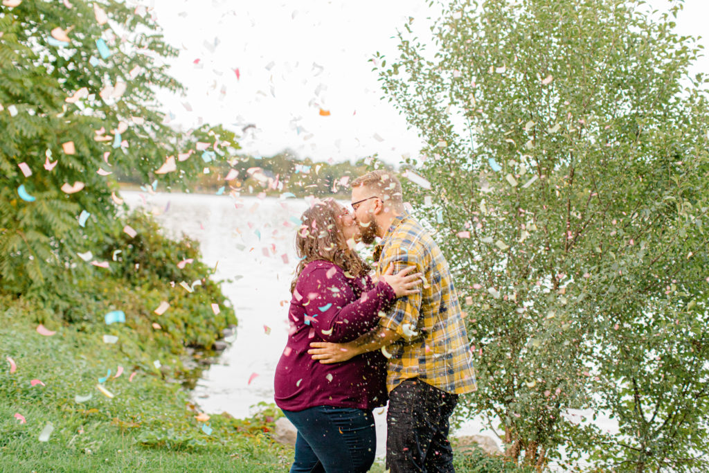 Confetti Kiss during an Session - Ottawa Wedding Photographer - Grey Loft Studio - Wedding in Ottawa -  Photo Session
Yellow & Plaid with Burgundy Knit Sweater and Jeans