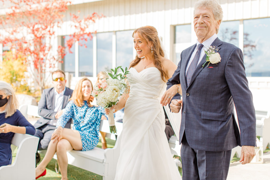 GreyLoftStudio - Grey Loft Studio - Wedding Day - Wedding Day Photos - Wedding Day Walking Down The Aisle - Wedding Photos Ideas - Bride Walking Down The Aisle - Bride Walking With Father Photo Ideas - Bride Walking With Father - Bride Reaction Photo Ideas