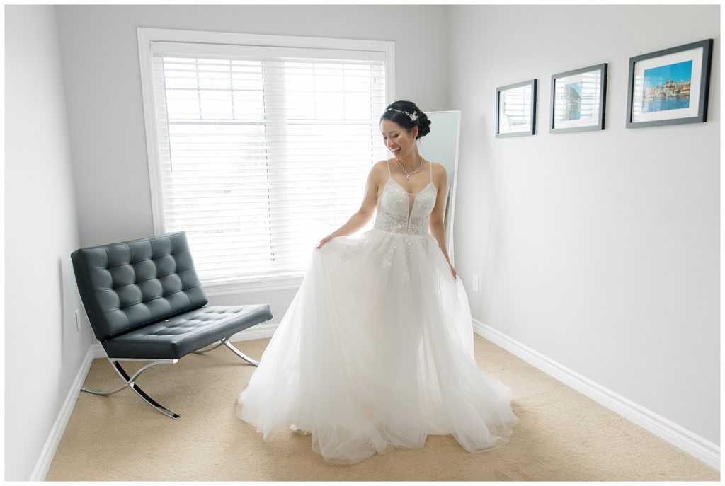 Beautiful Asian Bride on her Wedding Day in Wedding Gown - Lisa & Pat - Grey Loft Studio - Wedding Photo & Video Team - Light and Airy - Ottawa Wedding Photographer & Videographer