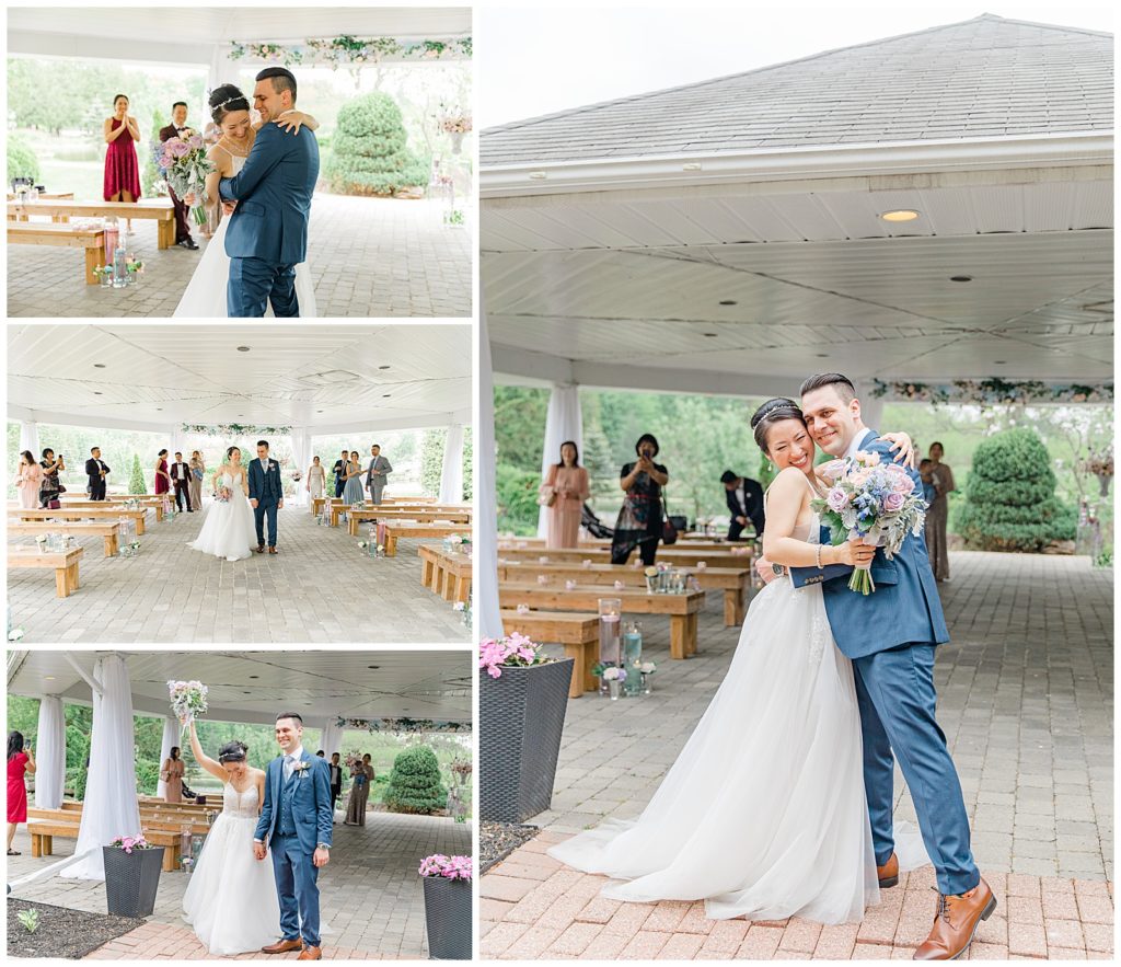 Walking down the aisle - Italian & Chinese Family - Wedding - Lisa & Pat - Grey Loft Studio - Wedding Photo & Video Team - Light and Airy - Ottawa Wedding Photographer & Videographer Orchard View Weddings 
