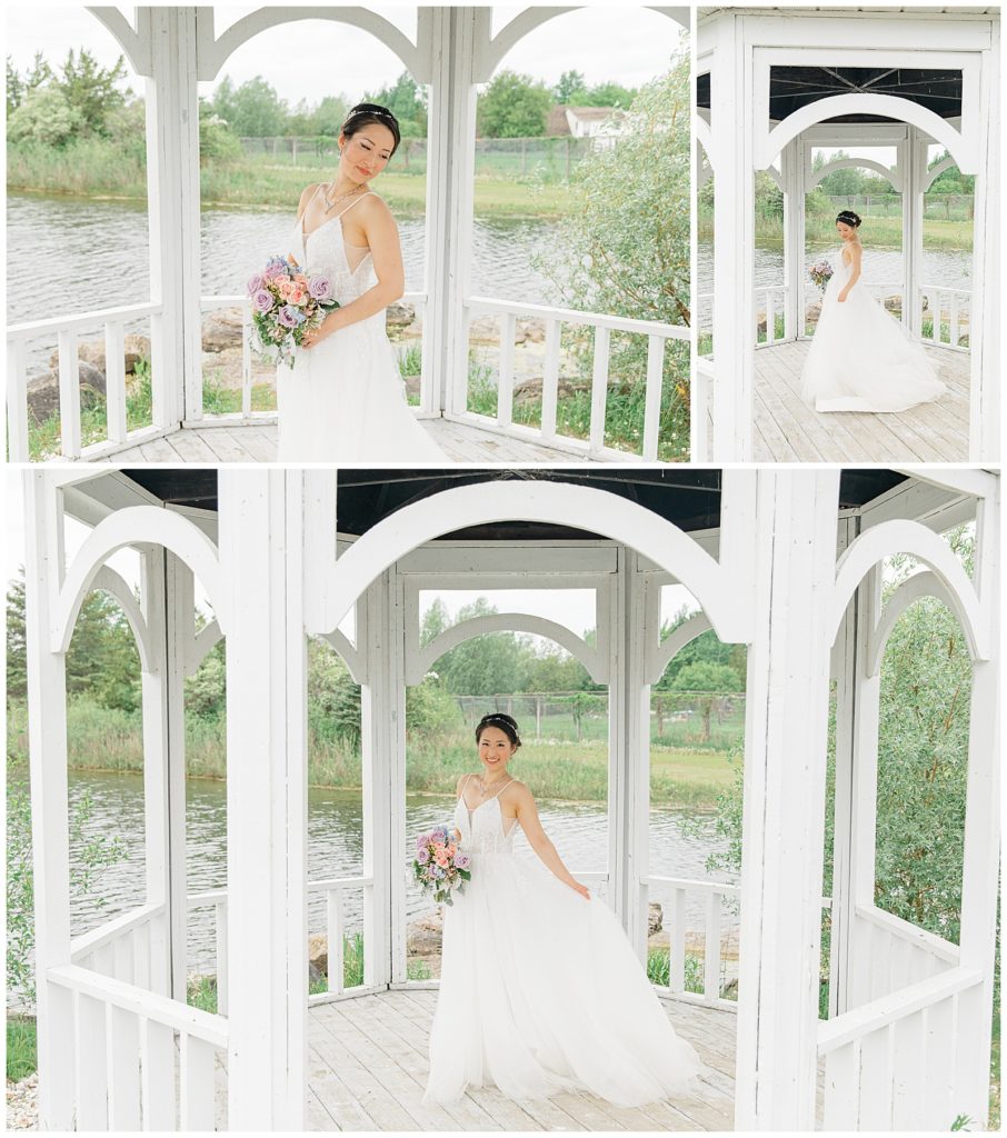 Asian Bride on Wedding Day Orchard View - Weddings Ottawa