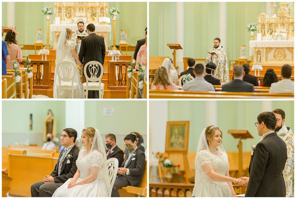 Bride & Groom at the Altar - St Clements Parish Ottawa - Wedding Day - Grey Loft Studio - Wedding Photographer