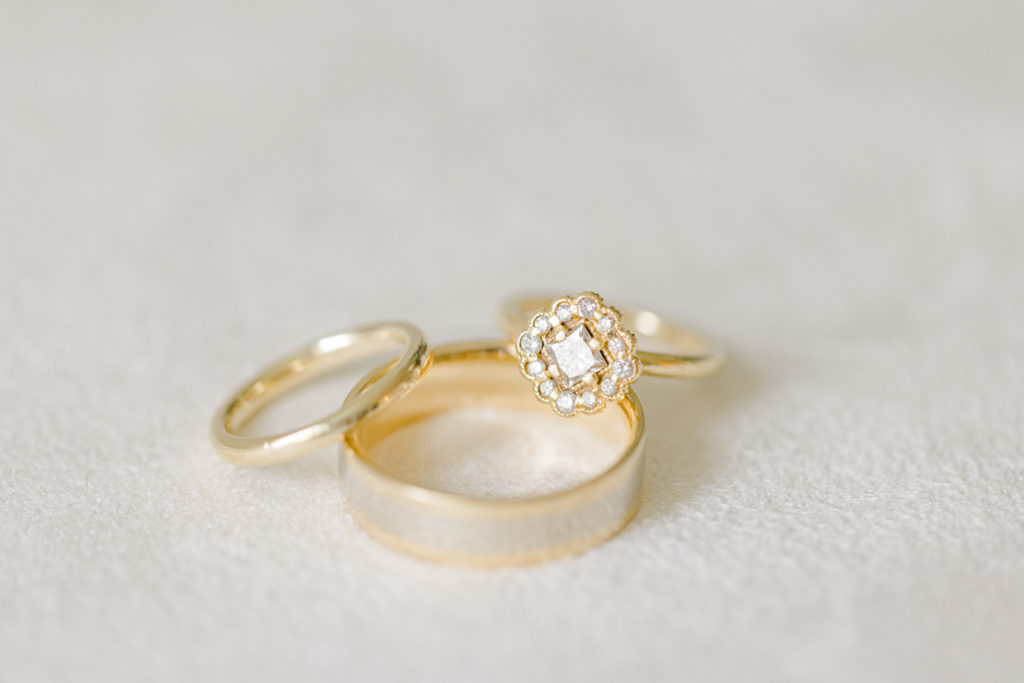 Gold Ring Set - Unique Set from Magpie Jewellers in Ottawa. 