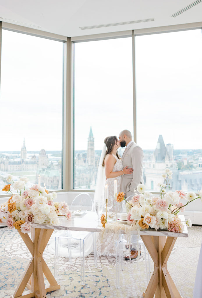 Venue Twenty Two Wedding  - Grey Loft Studio - Best View in the City of Ottawa - Pink & Neutral Wedding
